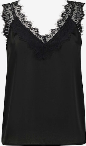 Chemisier MADELEINE en noir : devant