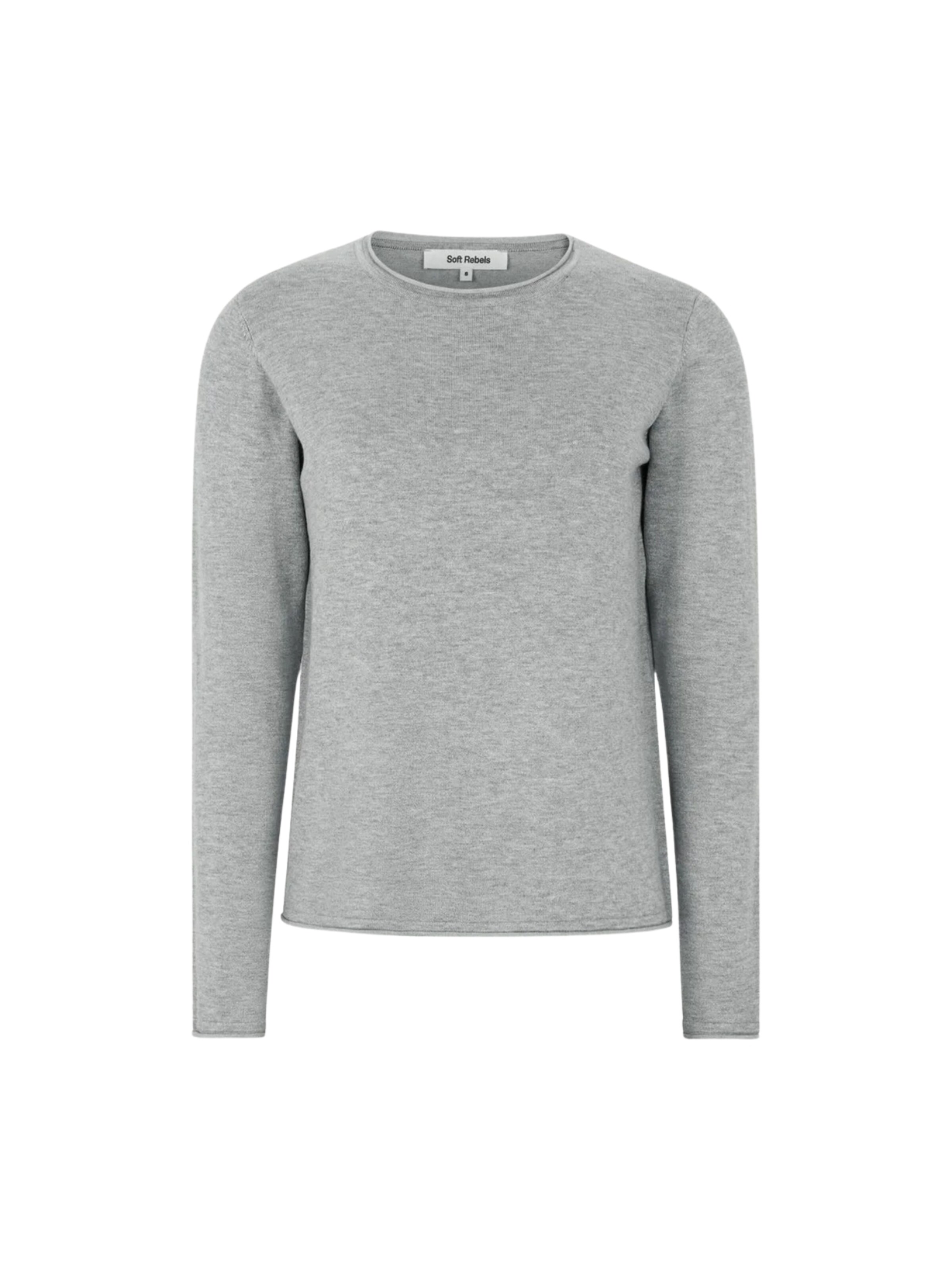 Pulover ' SRMarla ' de la Soft Rebels pe gri: față