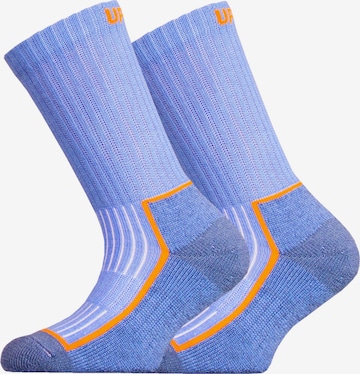 UphillSport Athletic Socks 'SAANA JR' in Blue: front