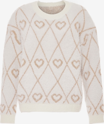 ebeeza Trui in Wit: voorkant