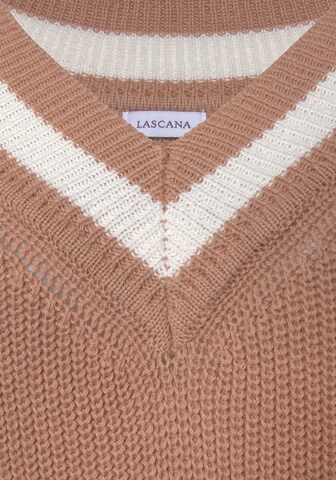 LASCANA Pullover in Beige