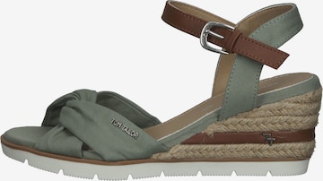 TOM TAILOR Sandals in Green