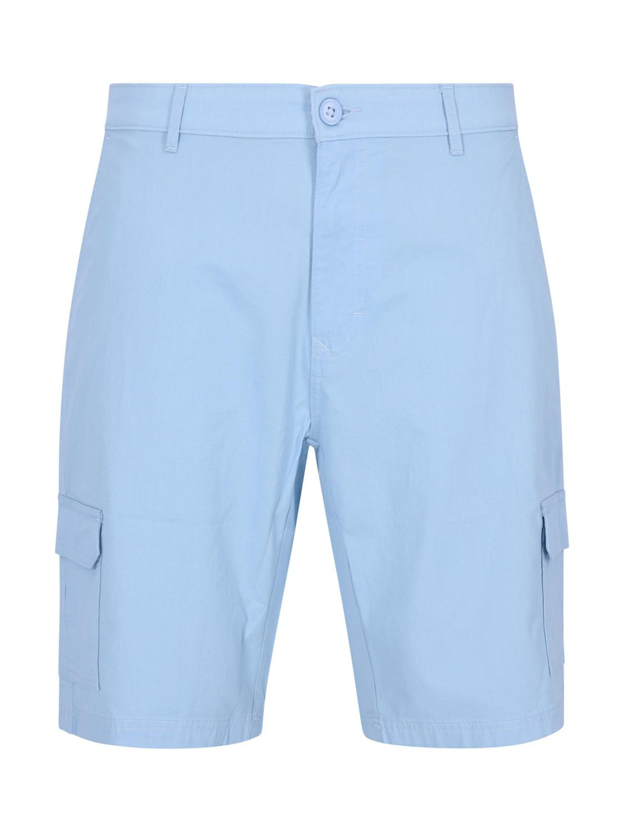 HAJO Hose 'elastische Bermudashort mit Cargotaschen'‌‌‌‌‌‌‌‌ in Blau: Vorderseite