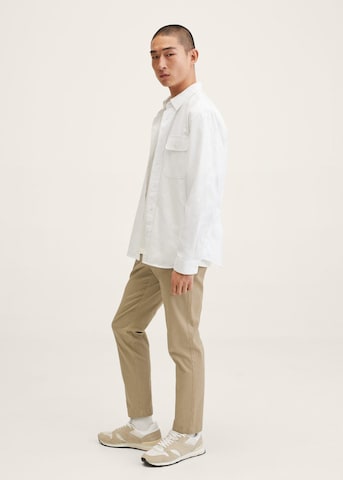 MANGO MAN Regular Chino Pants 'Prato' in Beige