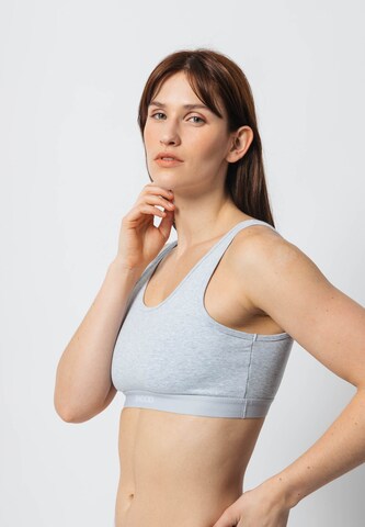 SNOCKS Bustier Soft BH in Grau: Vorderseite
