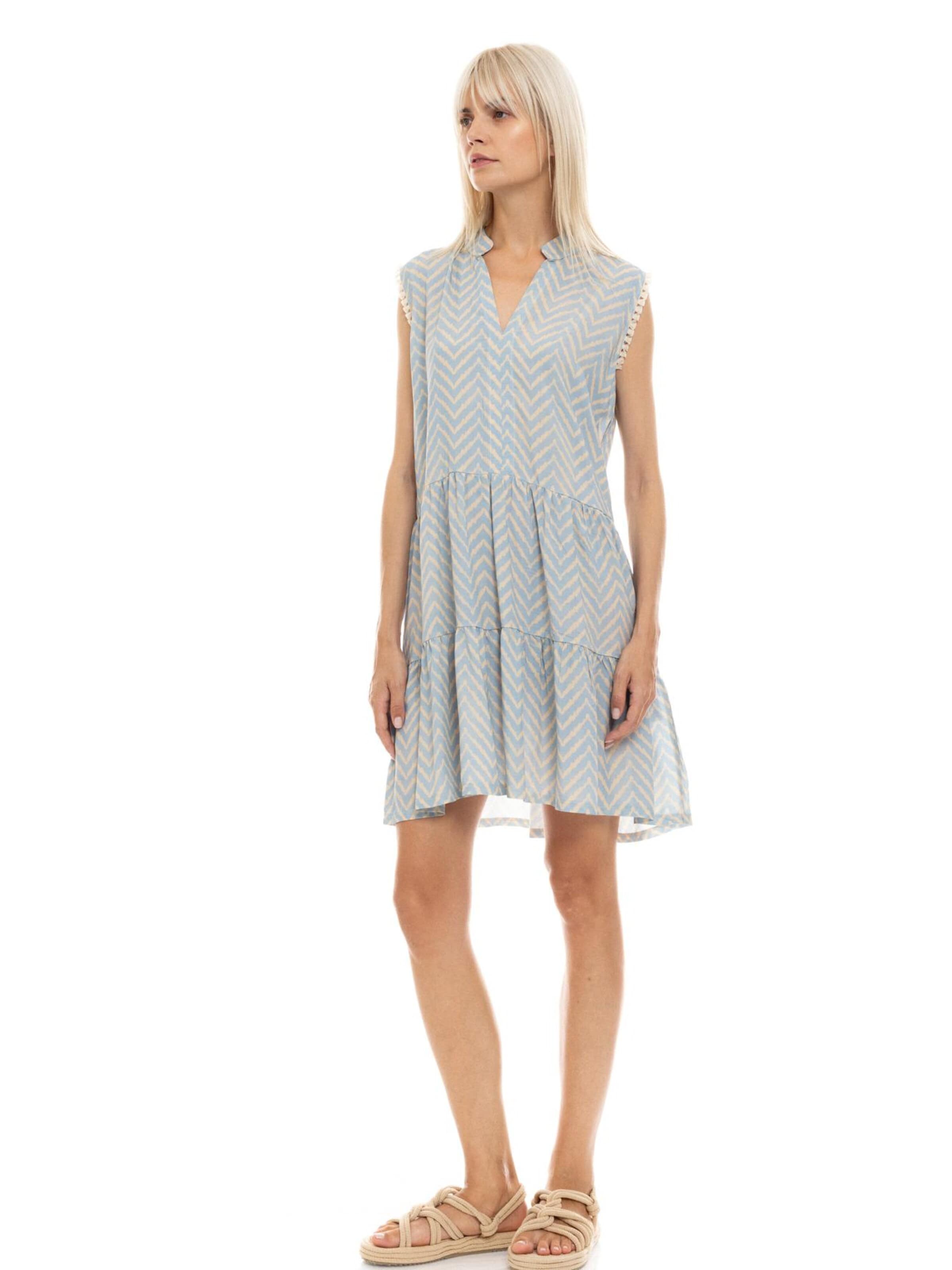 Pink Label - Vestido de verano 'BEACHWEAR CABANA' en azul