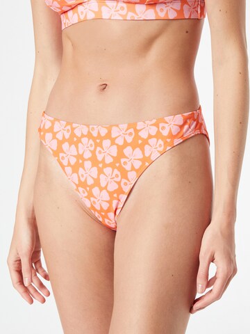 Pantaloncini per bikini 'Nilla' di Monki in arancione: frontale