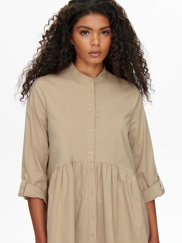 ONLY Shirt Dress 'Ditte' in Beige