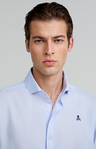 Scalpers Regular Fit Hemd in Blau