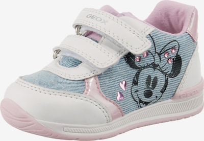 GEOX Kids Sneaker 'Rishon' in rauchblau / hellpink / schwarz / weiß, Produktansicht