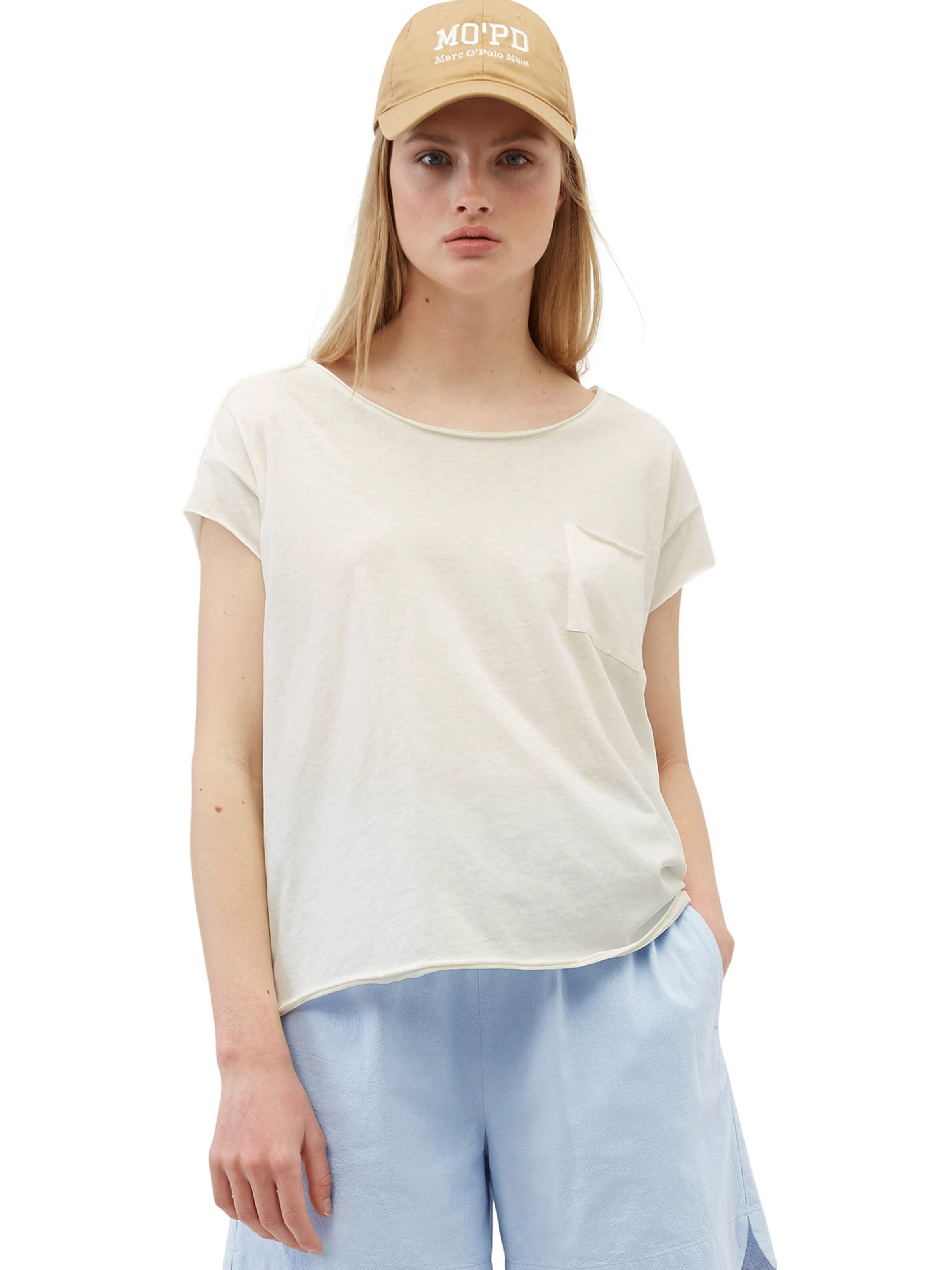 Marc O'Polo DENIM T-Shirt in Weiß: Vorderseite