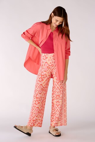 OUI Wide leg Broek in Oranje