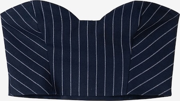 BershkaTop - plava boja: prednji dio