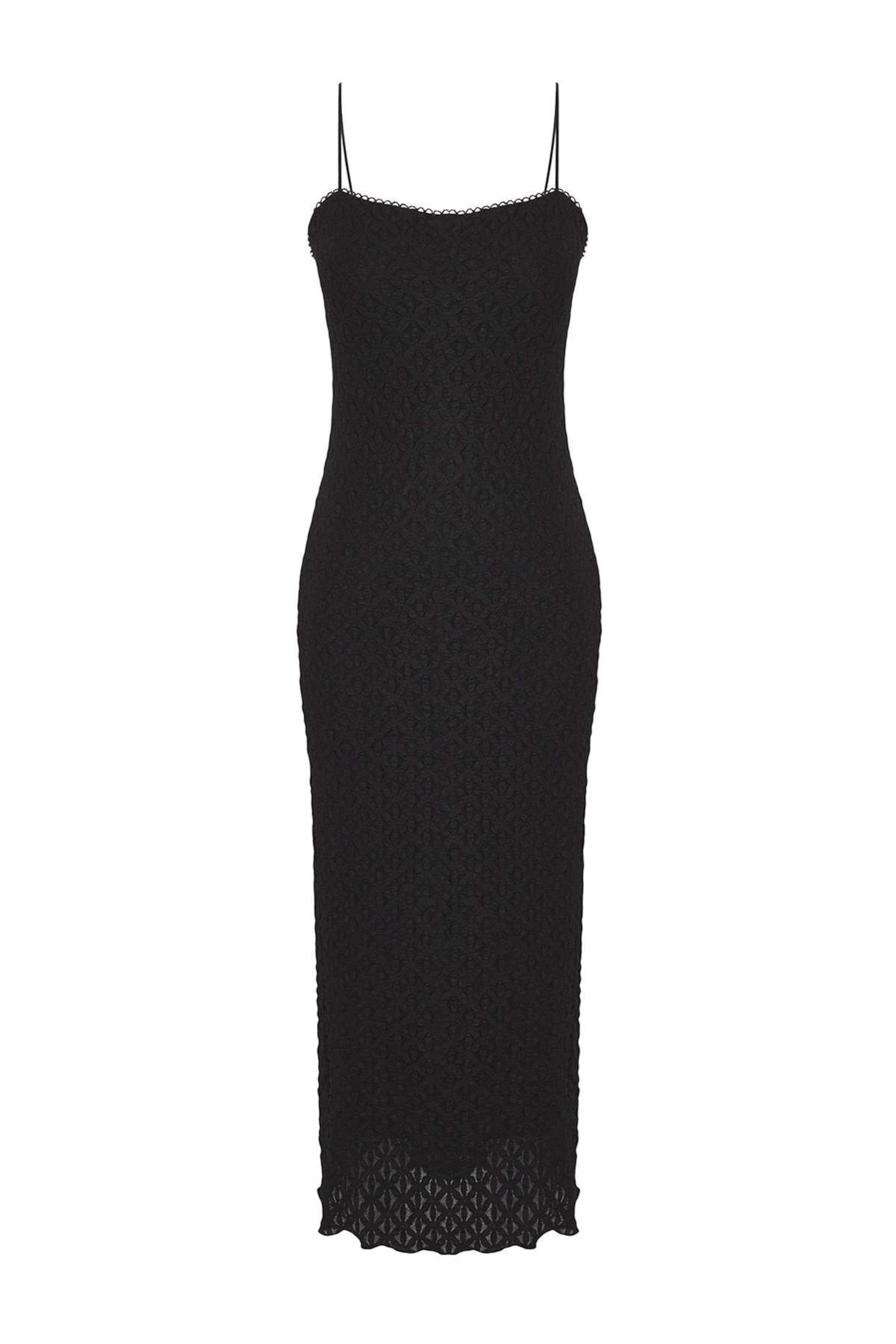 Trendyol - Vestido en negro: frente