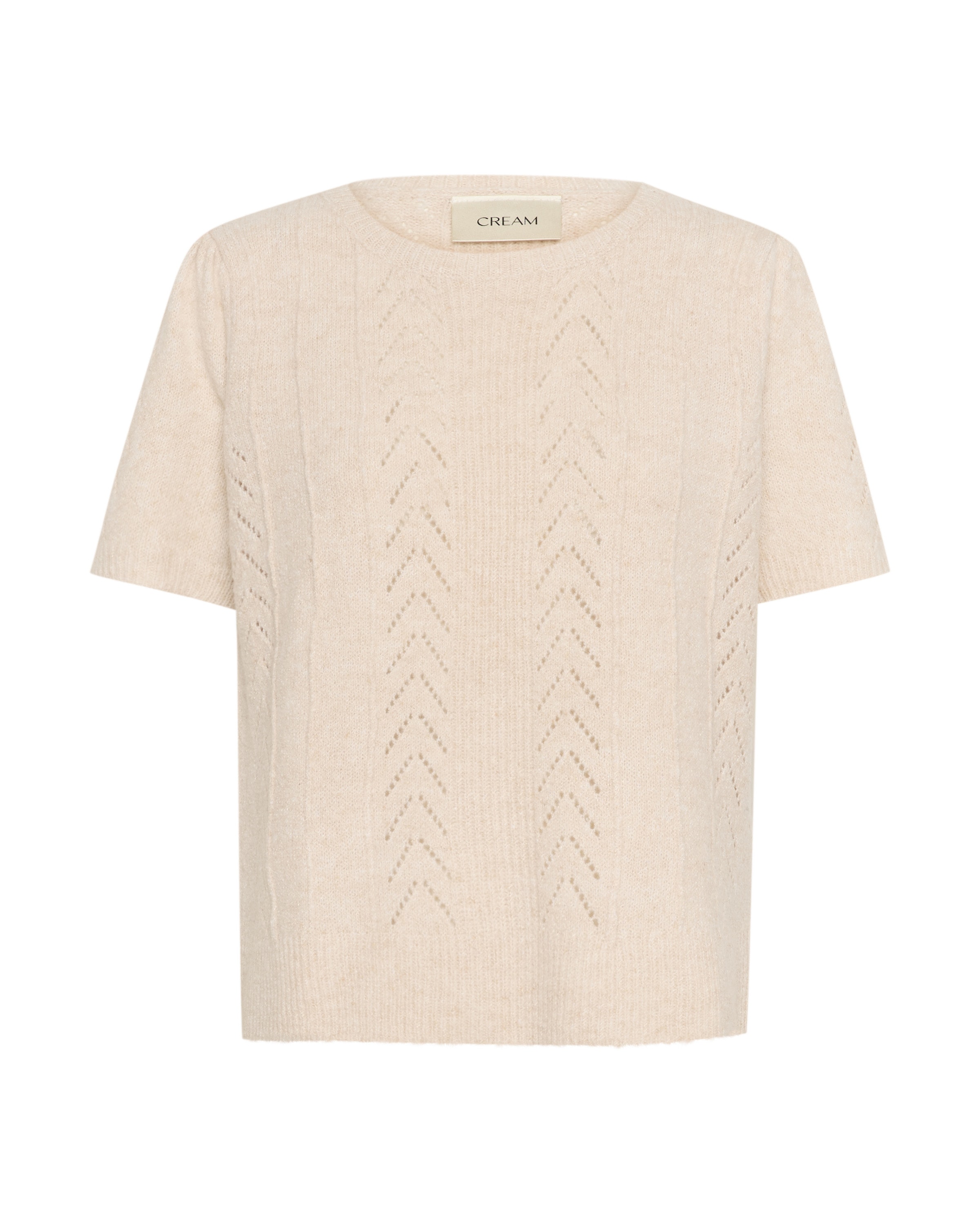 Cream Trui in Beige: voorkant