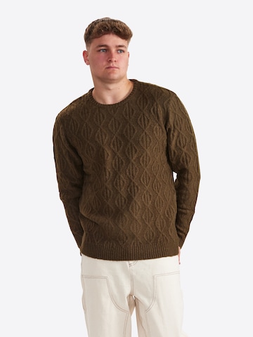 Dxnmxrk Pullover 'DXDiego' in Grün: Vorderseite