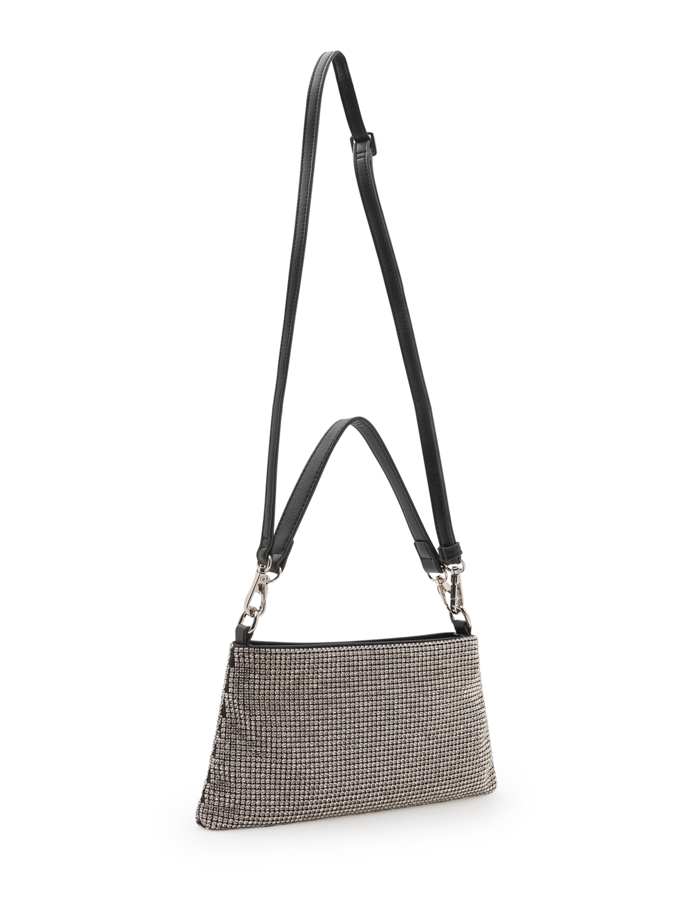 L.CREDI Shoulder bag 'Olivienne' in Silver