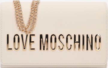 Love Moschino Umhängetasche in Beige: Vorderseite