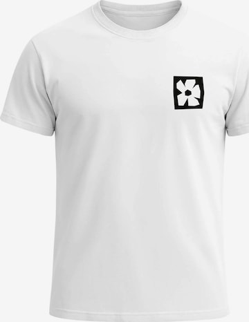 Neverless Shirt 'Blume Quadrat' in White: front