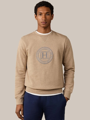 Pull-over Hackett London en beige : devant