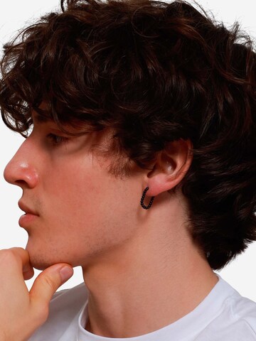 Boucles d'oreilles 'Linus' Heideman en noir : devant