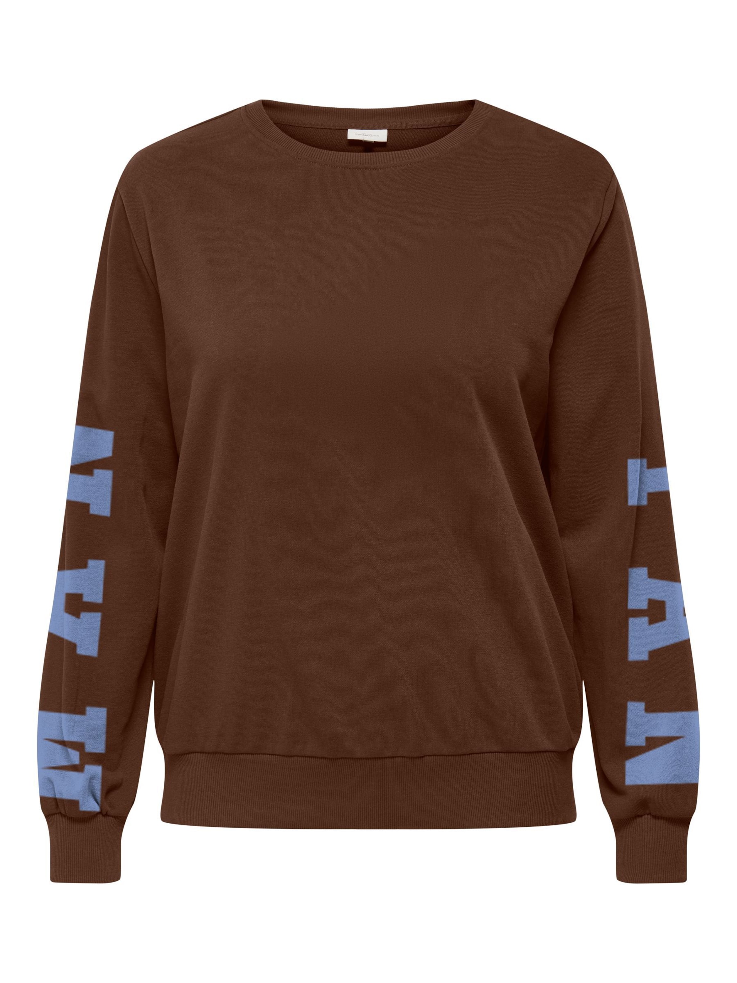 ONLY Carmakoma - Sudadera 'NOMI' en marrón: frente