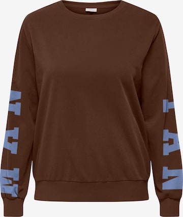 ONLY Carmakoma - Sudadera 'NOMI' en marrón: frente