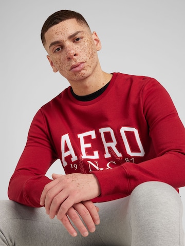 AÉROPOSTALE Sweatshirt 'NYC 1987' in Rot