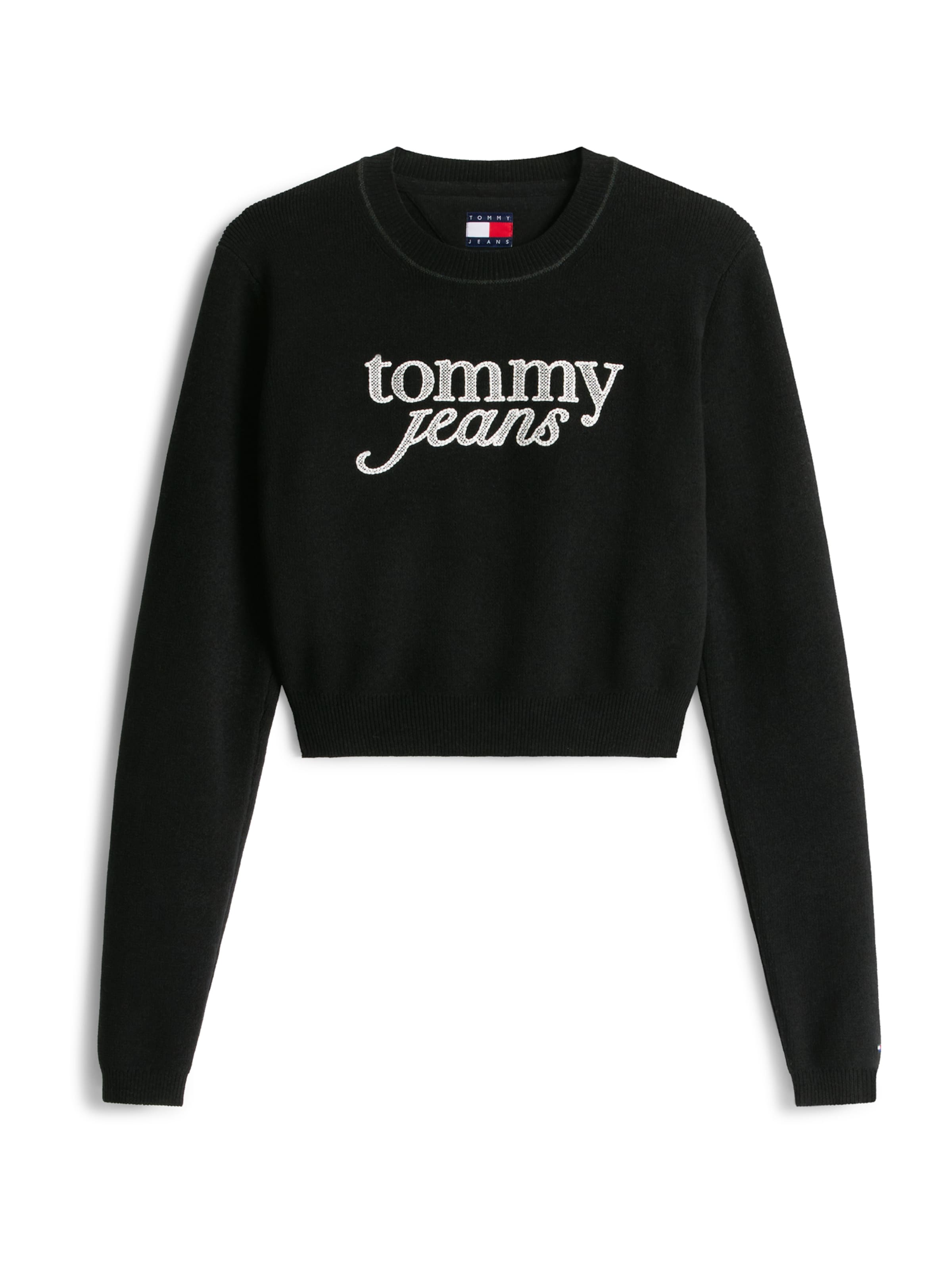 Tommy Jeans Πουλόβερ σε μαύρο: μπροστά