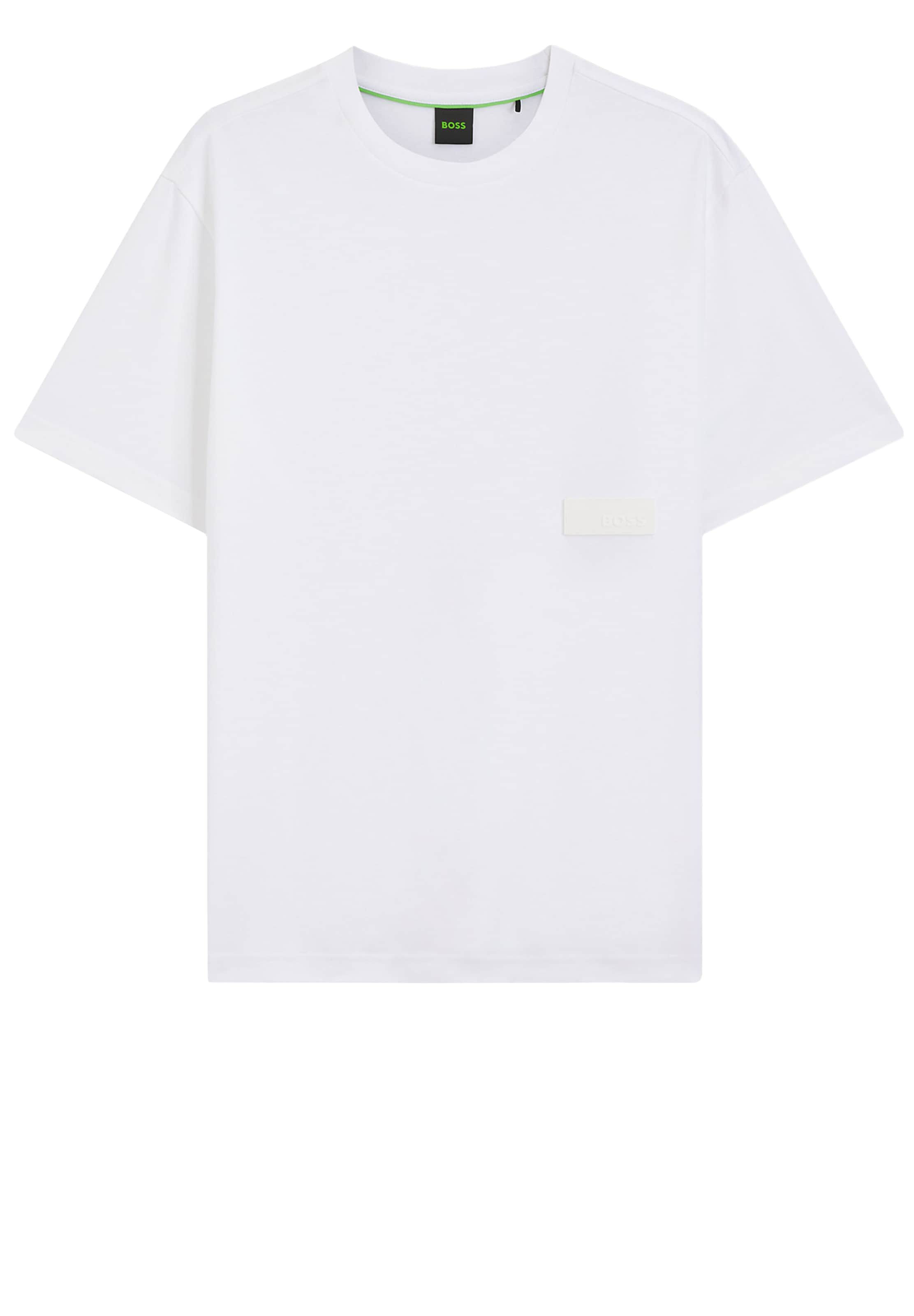 BOSS Shirt ' Structure ' in Weiß: Vorderseite