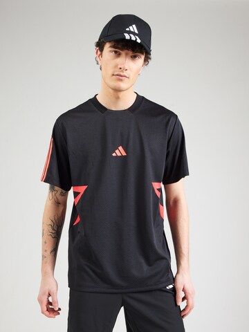 ADIDAS SPORTSWEAR Funktionsskjorte 'Tiro' i sort: forside