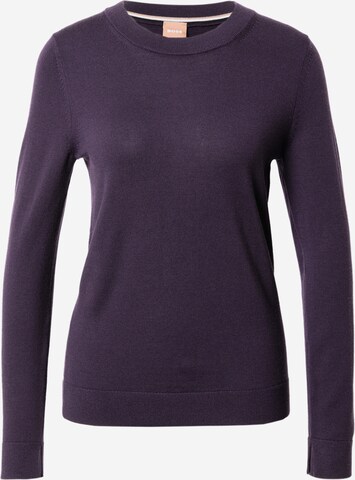 BOSS Black Sweater 'Feganas' in Purple: front