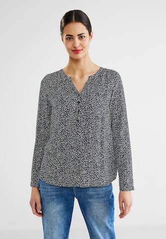 STREET ONE Blouse in Blauw: voorkant