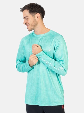 Spyder - Camisa funcionais em azul: frente