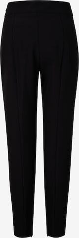 BOGNER Slim fit Pleated Pants 'Franca' in Black: front