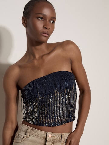 Haut ' ' Apricot en bleu : devant