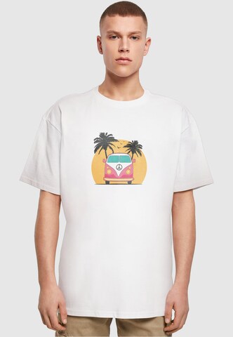 Merchcode Shirt 'Summer - Van' in Weiß: predná strana