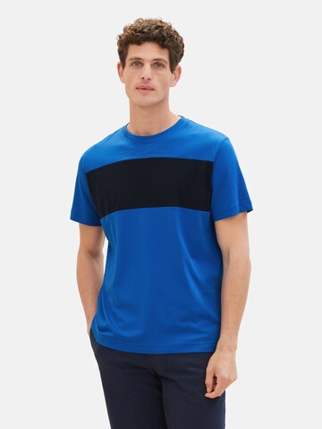 T-Shirt TOM TAILOR en bleu : devant