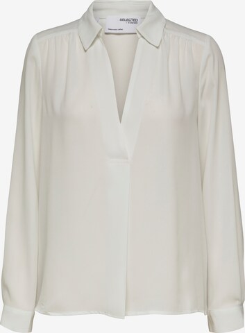 Selected Femme Tall Blouse 'Lina' in White: front