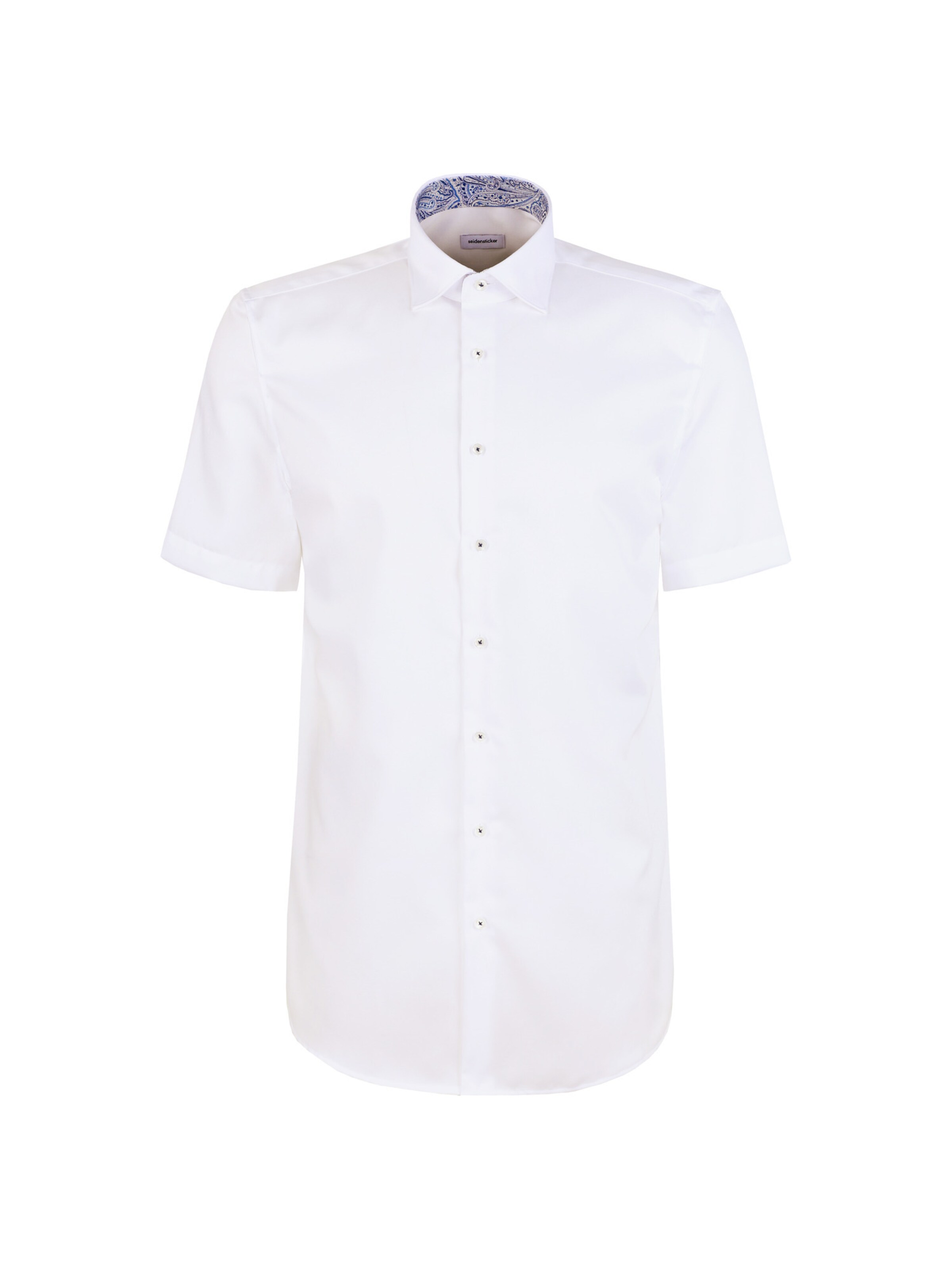 SEIDENSTICKER Regular Fit Businesshemd 'Schwarze Rose' in Weiß: Vorderseite