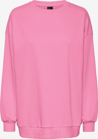 Sweat-shirt PIECES en rose : devant