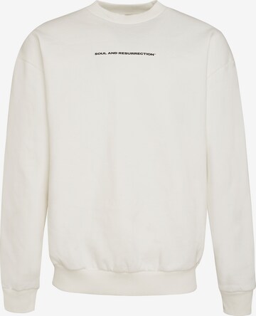 Sweat-shirt Multiply Apparel en blanc : devant