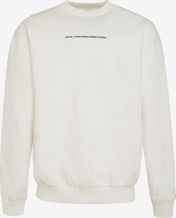 Sweat-shirt Multiply Apparel en blanc : devant