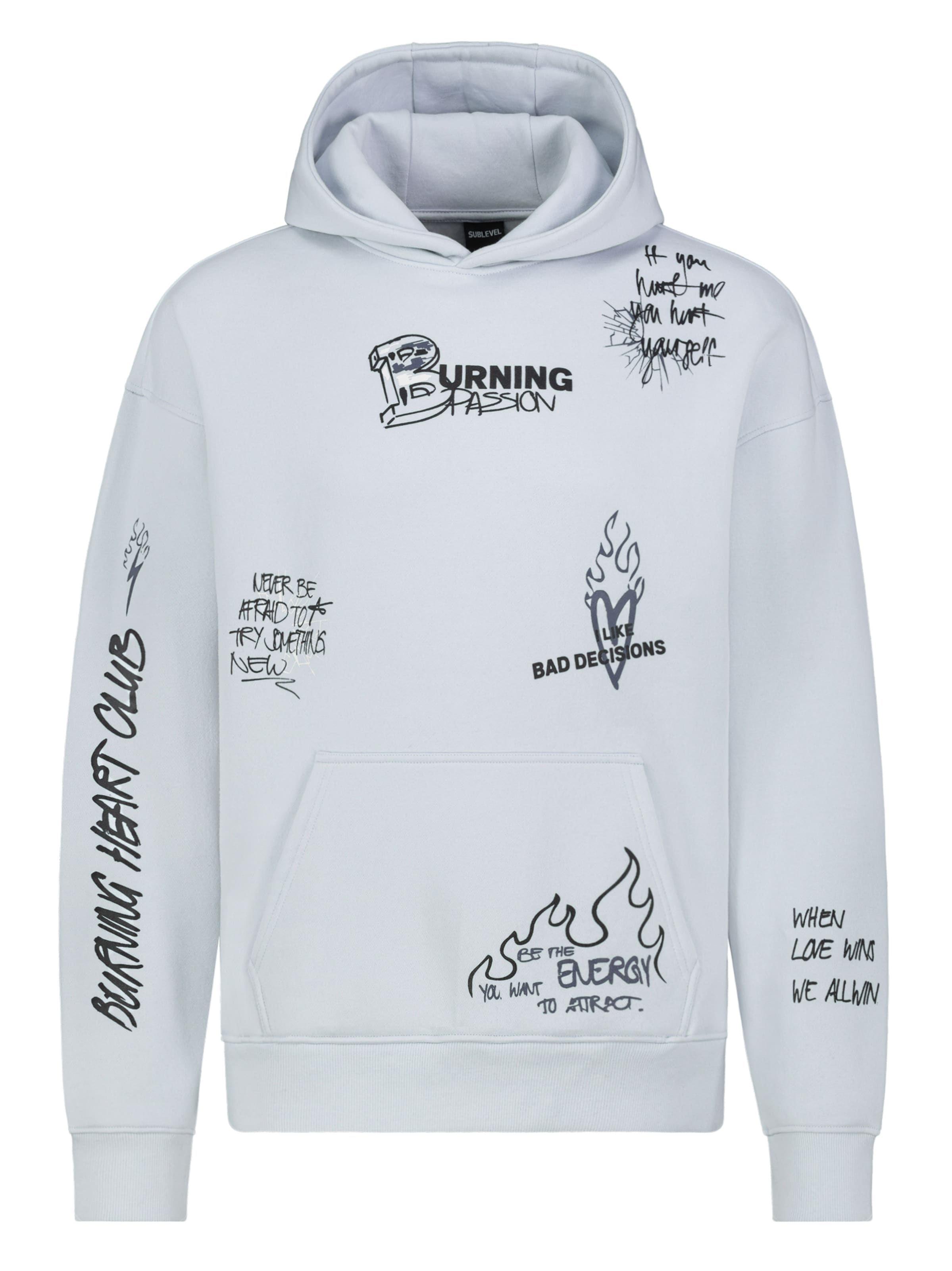 Sublevel Sweatshirt in Blauw: voorkant