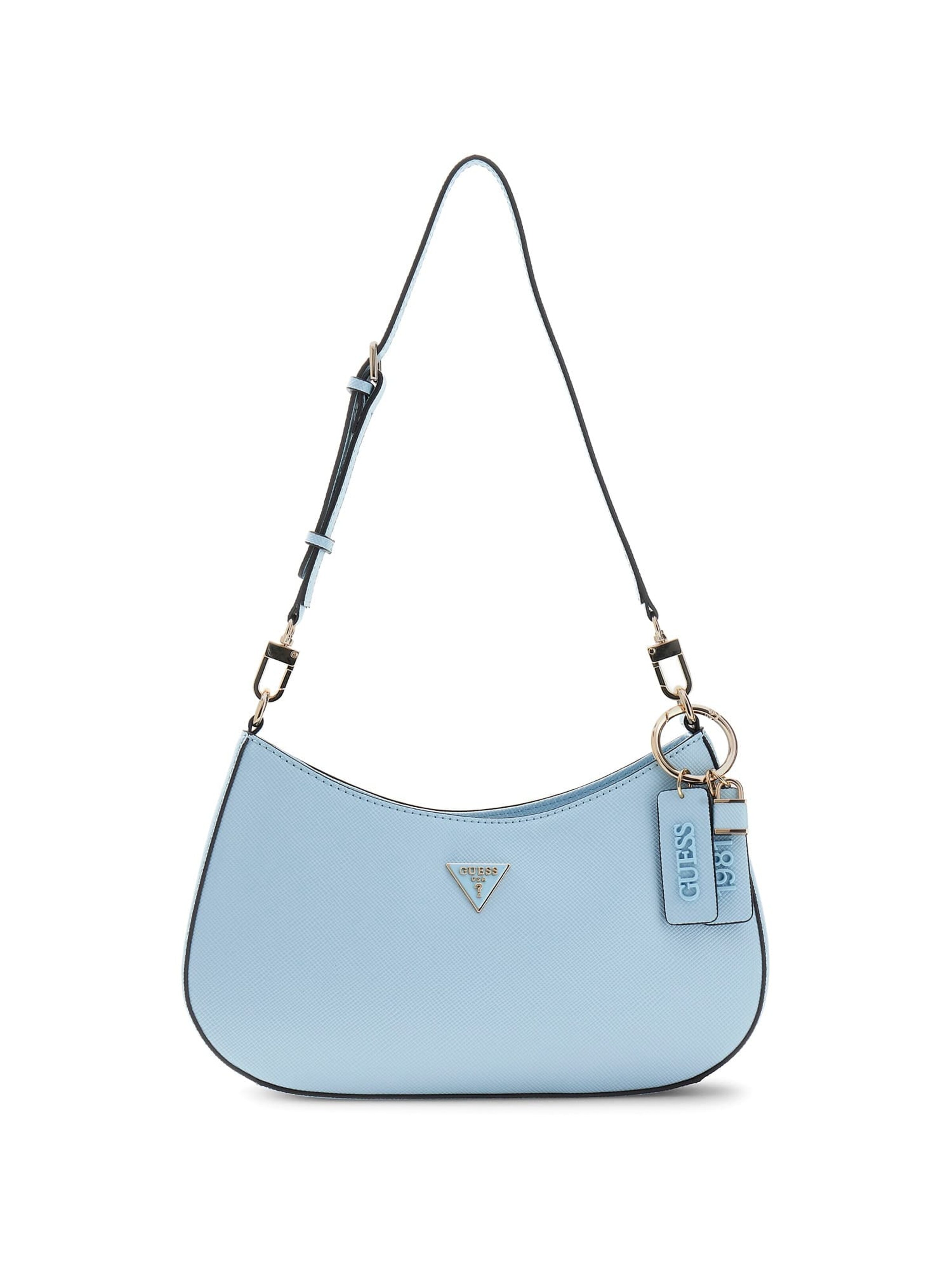 GUESS Schultertasche 'Noelle' in himmelblau, Produktansicht