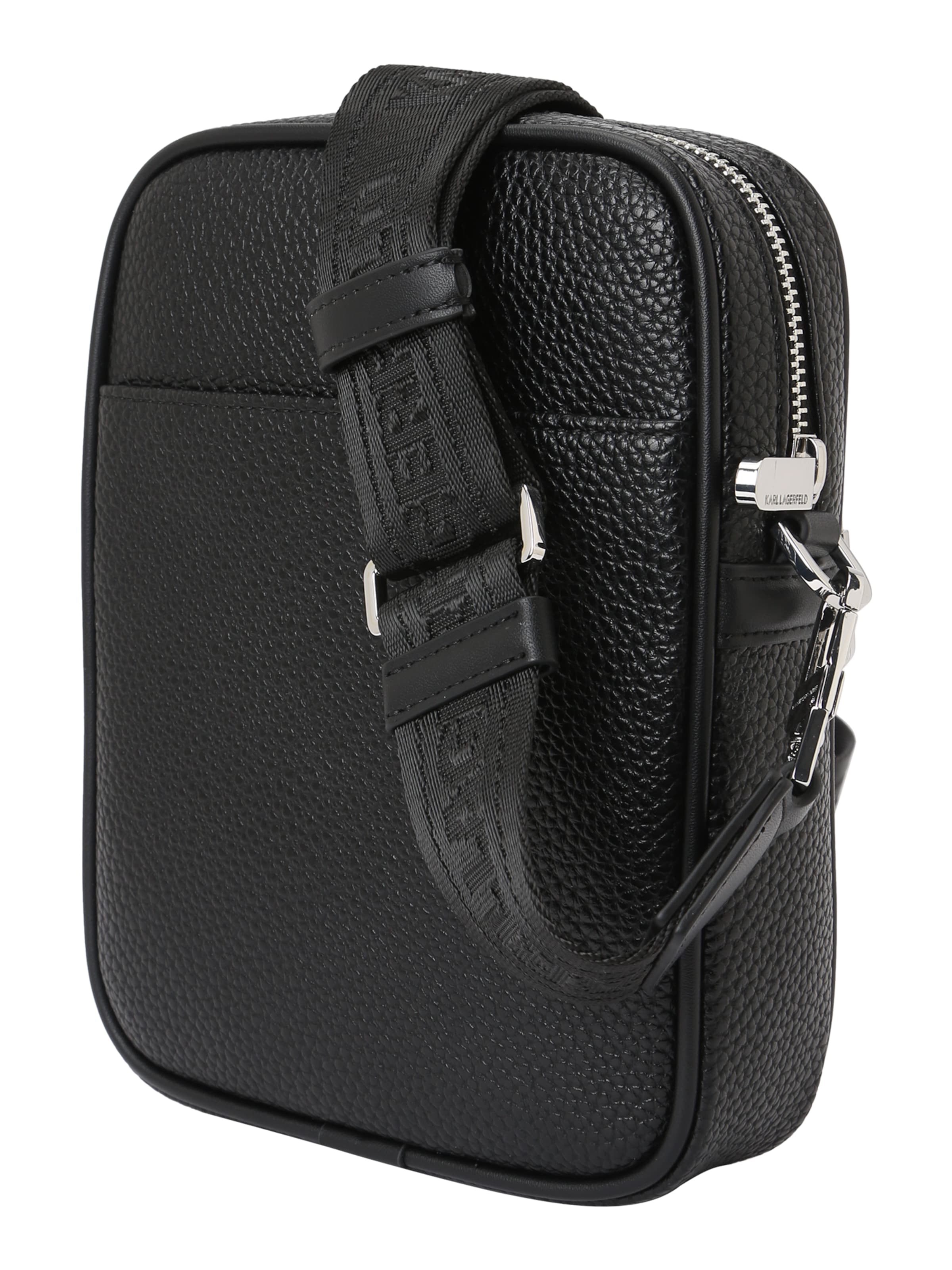 Karl Lagerfeld Axelremsväska 'IKON' i svart