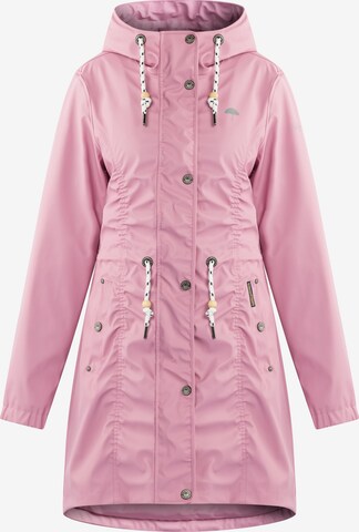 Schmuddelwedda Raincoat in Pink: front