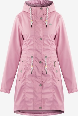 Manteau fonctionnel Schmuddelwedda en rose : devant