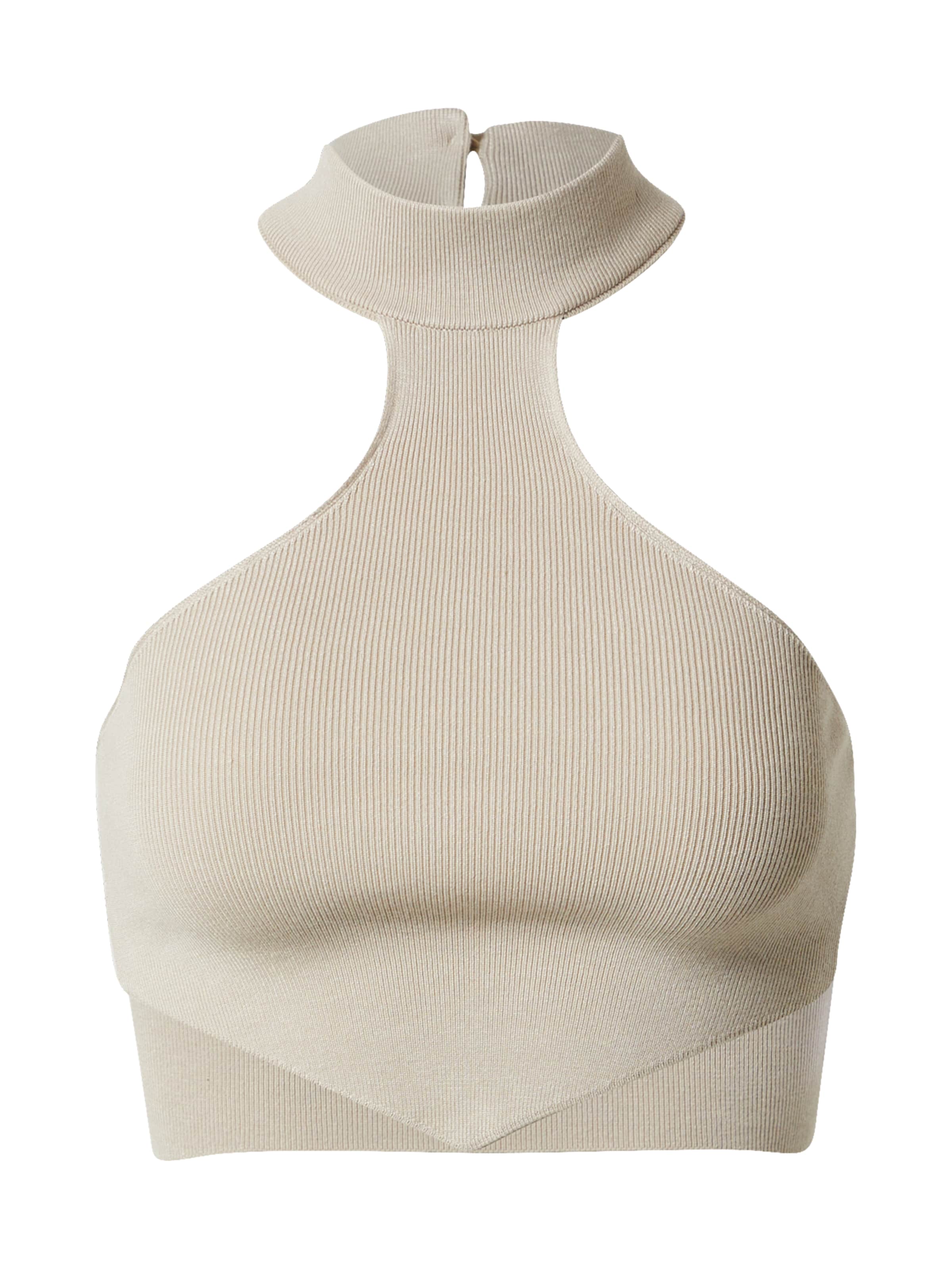 millane Gebreide top in de kleur Taupe, Productweergave