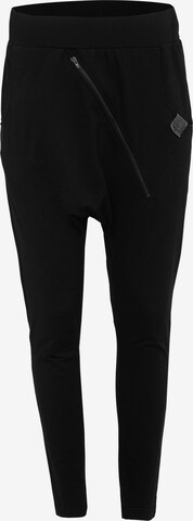 KALITE look Regular Harem Pants in Black: front